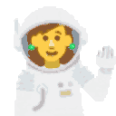 Astronaut — animated emoji for Slack & Discord