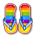 Flip Flops — footwear emoji for Slack & Discord