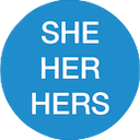 She Her Hers — blue emoji for Slack & Discord