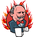 Jenkins Devil — cartoon emoji for Slack & Discord