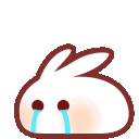 Bunnyhd Cry — cartoon emoji for Slack & Discord