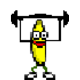 Banana Weightlift — banana emoji for Slack & Discord (Discord)