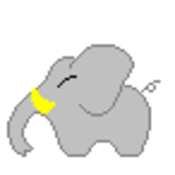 Elephant Fire — cartoon emoji for Slack & Discord (Discord)