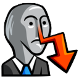 Not Stonks — reaction emoji for Slack & Discord (Discord)