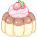 Jello Dessert Choco — dessert emoji for Slack & Discord