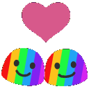 Blobcouple Rainbow — love emoji for Slack & Discord