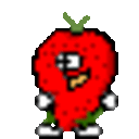 Dancing Strawberry2 — cartoon emoji for Slack & Discord