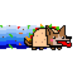 Nyan Tacodog — cartoon emoji for Slack & Discord (Discord)