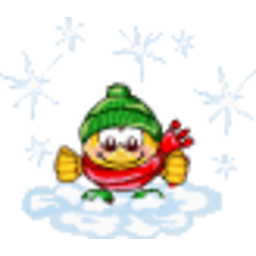Snow Playing — cartoon emoji for Slack & Discord (Discord)