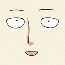 One Punch Man Face — cartoon emoji for Slack & Discord