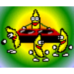 Banana Dj — cartoon emoji for Slack & Discord (Discord)