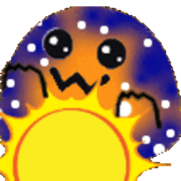 Galaxy Blob Sun — cartoon emoji for Slack & Discord (Discord)