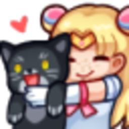 Sailormoon Kitty — cartoon emoji for Slack & Discord (Discord)