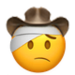 Injured Cowboy — cartoon emoji for Slack & Discord (Discord)