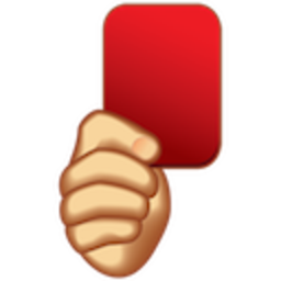 Red Card 2 — hand-gesture emoji for Slack & Discord (Discord)