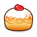 Jellyfilled Donut — cartoon emoji for Slack & Discord