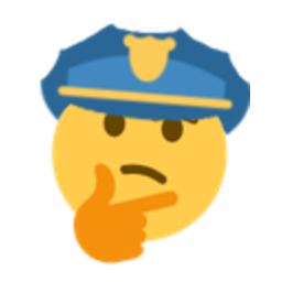 Think Police — cartoon emoji for Slack & Discord (Discord)