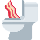 Toilet Bacon — cartoon emoji for Slack & Discord