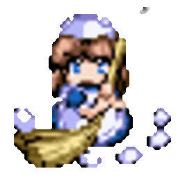 Maid Sweep — cartoon emoji for Slack & Discord (Discord)