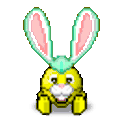 Easterbunny Fly — cartoon emoji for Slack & Discord