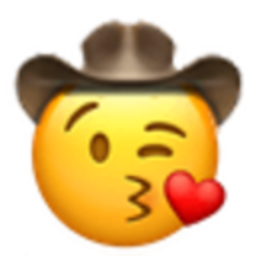 Kissing Heart Cowboy — emoji emoji for Slack & Discord (Discord)
