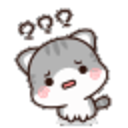 Kitty Confused — cartoon emoji for Slack & Discord
