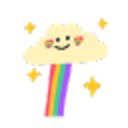 Rainbow Cloud — cartoon emoji for Slack & Discord