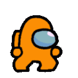 Among Us Orange Dance — cartoon emoji for Slack & Discord (Discord)