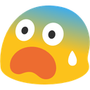 Blob Fearful — blob emoji for Slack & Discord