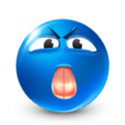Idiot Blue — cartoon emoji for Slack & Discord (Discord)