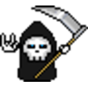 Grimreaper Rock — cartoon emoji for Slack & Discord