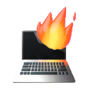 Computer Fire — logo emoji for Slack & Discord