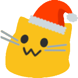 Meow Santa Hat — cartoon emoji for Slack & Discord (Discord)