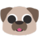 Pug Blob — cartoon emoji for Slack & Discord
