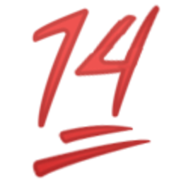 Number 79 Bold Red — number emoji for Slack & Discord (Discord)