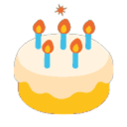 Blob Birthdaycake — cake emoji for Slack & Discord (Discord)