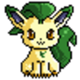 Leafeon Wink — cartoon emoji for Slack & Discord (Discord)