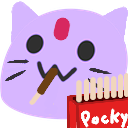Meow Purplegempocky — cat emoji for Slack & Discord