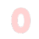 Pink Zero Digit — number emoji for Slack & Discord