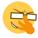 Glasses Glare — emoji emoji for Slack & Discord
