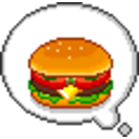 Burger Thoughtbubble — burger emoji for Slack & Discord