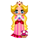 Princess Peach 4 — cartoon emoji for Slack & Discord