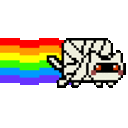 Nyancat Mummy — cartoon emoji for Slack & Discord