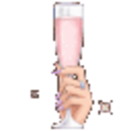 Pink Champagne — celebration emoji for Slack & Discord (Discord)