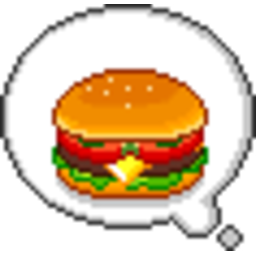 Burger Thoughtbubble — burger emoji for Slack & Discord (Discord)