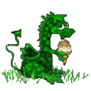Dragon Ice Cream — cartoon emoji for Slack & Discord