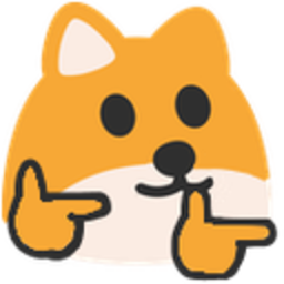 Doge Finger Guns — dog emoji for Slack & Discord (Discord)