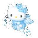 Hellokitty Fly — cartoon emoji for Slack & Discord