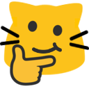 Meow Thinkingsmirk 3 — cat emoji for Slack & Discord