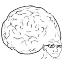 Big Brain — cartoon emoji for Slack & Discord